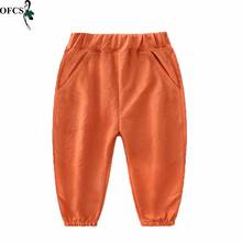 New 2-15y Summer Thin and Comfortable Solid Color Cotton Children Ankle-length Pants For Boys Pants Harem Pants For Kids Pant 2024 - buy cheap