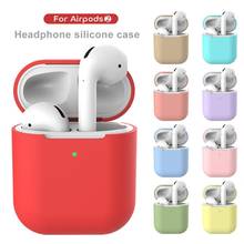 1PCS Silicone Bluetooth-compatible wireless earphone case for AirPods 2 protective cover skin accessories for apple charging Box 2024 - buy cheap