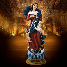 Estatueta da virgem maria, senhora, mãe e grace, religiosas católicas 2024 - compre barato