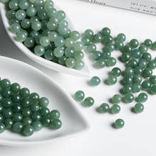 10pc jade natural esmeralda 6-10mm verde grânulo acessórios diy pulseira charme jóias moda mão-esculpida sorte amuleto presente 2024 - compre barato