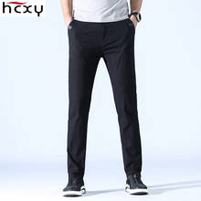 HCXY brand summer casual pants male Slim Korean version of the trend trousers men's elastic trousers male 2024 - buy cheap