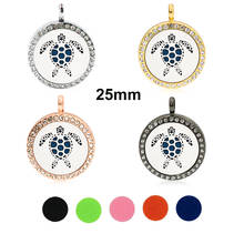 Diffuser Pendant Crystal Necklace For Women Jewelry 25mm Essential Oil Perfume Aromatherapy Necklace Locket With 5pcs Pads Gift 2024 - buy cheap