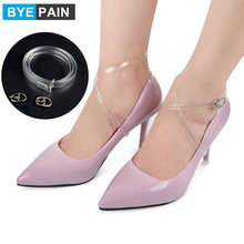 2Pair Women's Detachable TPU Shoe Straps,High Heels Anti-loose Shoelace Accessories 2024 - buy cheap