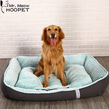 Hoopet Large Dog Bed Warm Washable Pet Sofa Removable Cover Plush Cozy Dog Couch For Golden Retriever, Border Collie 2024 - buy cheap