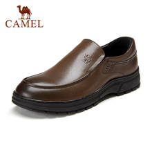 Camel couro genuíno sapatos de negócios homens mocassins sapatos pele de porco confortável escritório elegante clássico sapatos casuais inteligentes 2024 - compre barato