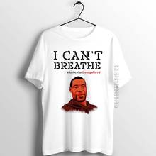 Camiseta Unisex para hombres, camisa con estampado de la justicia para George Floyd, I Can't breath, ilustraciones, ropa de calle Hip Hop 2024 - compra barato