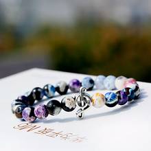 Classic Women's Stone Beaded Bracelet Men Jewelry Silver Color Musical Note Alloy Bracelets&Bangles Feminina 2024 - buy cheap