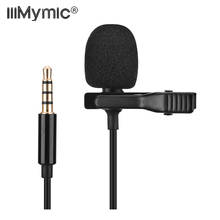 Iiimymic-microfone de lapela omnidirecional de 3.5mm, com clipe para lapela, lapela, para ios, android, smartphone, celular, pc, gravação de laptop 2024 - compre barato