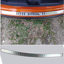 Para 2014-2017 2018 2019 x-trail x trail t32 ultrafinos inoxidável choques traseiro protetor sill guarda exterior pedal acessório 2024 - compre barato