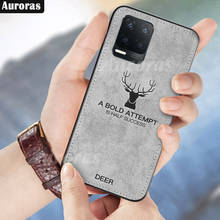 Auroras-capa para realme 8 5g, capa de luxo, marca, textura de pano, alça, costas, cervo, capas macias para realme 8 pro 2024 - compre barato