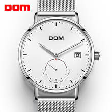 DOM Brand Men's Watch Luxury Business Men Watch Waterproof Unique Fashion Casual Quartz Male Dress Clock Watches relogio M-307 2024 - buy cheap