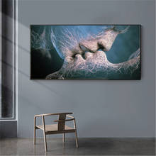 Abstract Sexy Lover Kiss Canvas Art Posters And Prints Modern Kiss Canvas Paintings On the Wall Art Pictures For Living Room 2024 - buy cheap