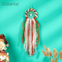 MIAMOR Christmas Theme Santa Claus & Snowman & Christmas Tree Rattan Ring Dreamcatcher Christmas Decoration Accessories AMOR1001 2024 - buy cheap