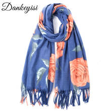 DANKEYISI Warm Winter Women Scarf Feamle Print Warm Cashmere Scarves Thick Shawls Long Scarf Men Lady Neck Bandana Pashmina Wrap 2024 - buy cheap