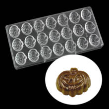 Halloween baking Pumpkin lantern Polycarbonate Chocolate mold,Baking tools For cakes,Kitchen confectionery Pastry tools 2024 - buy cheap
