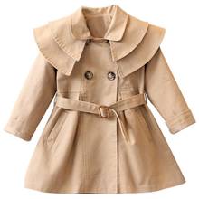 Casaco fashion infantil para crianças de 3 a 12 anos, casaco vermelho e cinza, manga, jaqueta de outono para meninas e bebês 2024 - compre barato