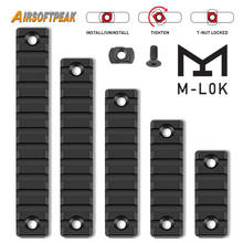 Тактическая направляющая Пикатинни M-lok, 21 мм, алюминиевые направляющие для крепления прицела, 5, 7, 9, 11, 13 слотов, система боковых направляющих... 2024 - купить недорого