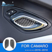 AIRSPEED for Chevrolet Camaro 2016 2017 2018 2019 Accessories for Camaro Sticker Carbon Fiber Interior Trim Car Door Bowl Cover 2024 - buy cheap