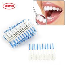 Escova fio dental para adultos, escova interdental dupla limpeza, higiene bucal, 200/120/40 peças 2024 - compre barato