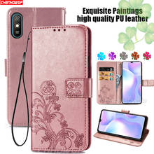 Magnetic Leather Flip Case For Xiaomi Redmi 9 9A 9C Note 9 10X Pro Flower Wallet Silicone Cases For Xiaomi Mi Note 10 Lite Cover 2024 - buy cheap