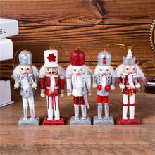 free shipping New 12CM Onion Powder Classic Nutcracker Puppet Pendant Five-piece Christmas Gift Humanoid Toy HT133 2024 - buy cheap