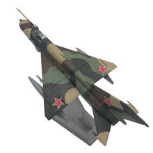1:100 MIG-21 Fighter Aircraft Army Model & Dispaly Stand Room Decor 21x10cm 2024 - buy cheap