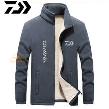 Winter Plush Jacket DAIWA Fishing Clothes Men's Outdoor Windproof and Warm Jacket Oversized Cold Fishing Jacket 2024 - buy cheap