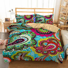 Roupa de cama de luxo, boho, mandala, tecido, boêmio, casa, capa de edredom, 3 peças, housse de couette, calibre 220x240, imperdível 2024 - compre barato