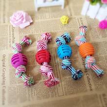 1pcs Bite Resistant Dog Rope Toy Pet Interactive Knot Design Dog Chew Rope Puppy Teething Toy Pets Supplies Dog Favors 2024 - buy cheap