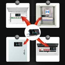 Voltímetro digital x6hc, medidor de energia com lcd e amperímetro, ac 50-300v 2024 - compre barato