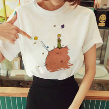 Women's T-shirt Little prince printed T Shirt Round neck Short Sleeve tshirt Female Ulzzang Harajuku Girls tshirt Hipster Tshirt 2024 - buy cheap