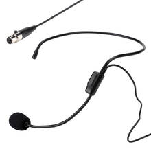 SOONHUA Wireless Microphone Mini Mic Professional Microphones Head-Wear Headset Mini XLR 3pin TA3F 40hz-12.5mhz 130dB 2024 - buy cheap
