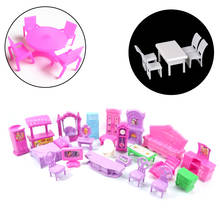 1Set Furniture Miniature Rooms For Doll 3D Dolls House Set Baby Kids Pretend Play Toys Christmas Gift 2024 - buy cheap