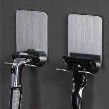304 Stainless Steel Bathroom Shaver Holders Storage Rack Stick on Wall Razor Rack Holder Shaver Hanger Bathroom Accessories 2024 - buy cheap