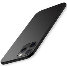 Ultra Thin Black Phone Case For iPhone 11 12 Pro Max Xs Max Xr X Soft Silicone Cover For iPhone 5 5s 6 6s 7 8 Plus SE 2020 Case 2024 - buy cheap