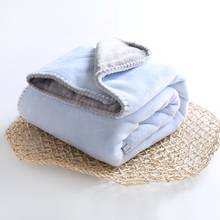 Nova Cobertor Do Bebê Dos Desenhos Animados Engrossar Velo Cobertores Listrados Infantil Carrinho de Envelope Para O Bebê Recém-nascido Swaddle Cobertores de Cama 2024 - compre barato