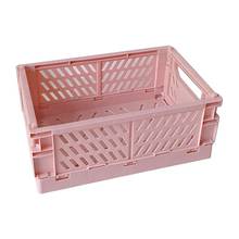 Collapsible Crate Plastic Folding Storage Box Basket Utility Cosmetic Container 28TC 2024 - buy cheap