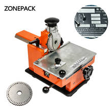 ZONESUN Metal sheet embosser manual steel embossing machine aluminum alloy name plate stamping label engrave tool 2024 - buy cheap