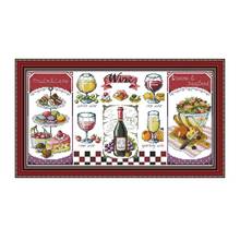 Red Wine and Desserts Cross Stitch Kits Sale 14CT 11CT DMC DIY Needlework Cross Stitch Sets for Embroidery Thread Kit Home Decor 2024 - buy cheap