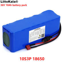 LiitoKala-batería de litio de alta potencia para motocicleta, 36V, 10000mAh, 500W, 42V, 18650, con BMS 2024 - compra barato