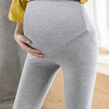 Leggings ajustables de talla grande para mujer, Leggings de maternidad, pantalones finos de algodón suave, ropa de cintura alta 2024 - compra barato