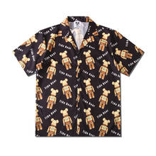 Shirts For Men Printed Lapel Short Sleeve 2021 Loose Vacation Camisa Casual Hawaiian Shirts Streetwear Chemise Homme Eu Size 2024 - buy cheap