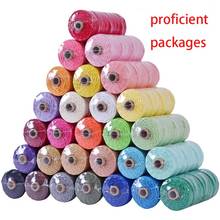 3mm 100% Cotton Cord Colorful Cord handmade Rope Twisted Macrame String DIY Home Wedding decoration supply Film packaging 100m 2024 - buy cheap