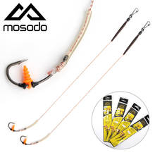 Mosodo Carp Fishing Hair Rig Hook Set Circle Hooks Line Rigs Size 2# 4# 6# 8# 2024 - buy cheap