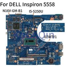 Laptop Motherboard For DELL Inspiron 5558 I5-5250U CN-07WTY1 07WTY1 LA-B843P SR26C N16V-GM-B1 DDR3 Notebook Mainboard 2024 - buy cheap