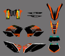 New style (BULL BLACK 0408) TEAM GRAPHICS & BACKGROUNDS DECALS FOR  SX XC XC-W EXC 2008 2009 2010 2011 2024 - buy cheap