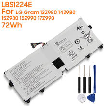 Batería de repuesto Original LBS1224E para LG Gram 13Z980 14Z980 17Z990 15Z980 15Z990, batería auténtica 72Wh 2024 - compra barato