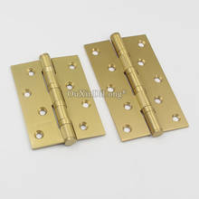 Brand New 4PCS Heavy Pure Brass Bearing Furniture Hinges Smoothly and Mute Door Hinges 4 / 5 Inches 2024 - buy cheap