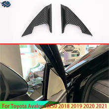 Для Toyota Avalon XX50 2018 2019 2020 Автомобильная внутренняя передняя дверь треугольная крышка Накладка окантовка аудио рамка 2024 - купить недорого