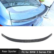 Carbon Fiber / FRP Rear Spoiler Boot Lid Wings for BMW 3 Series GT F34 320i 328i 335i 2014-2018 Trunk Trim Car Styling 2024 - compre barato